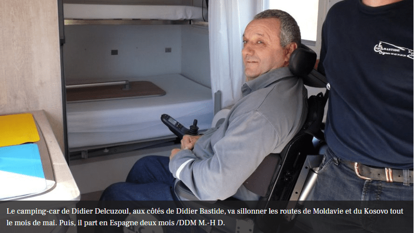 Didier, tétraplégique, n’a pas renoncé au camping-car